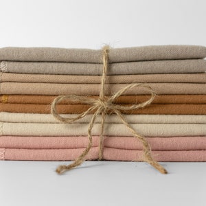 100% Cotton Flannel Towels 10pc 1-ply or 2-ply Paperless Unpaper Towels Reusable Wash Cloth Zero Waste Sustainable GIft 10pc Sandy Beach mix