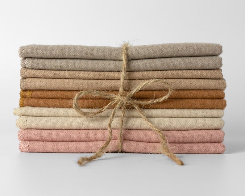 100% Cotton Flannel Towels 10pc 1-ply or 2-ply Paperless Unpaper Towels Reusable Wash Cloth Zero Waste Sustainable GIft 10pc Sandy Beach mix