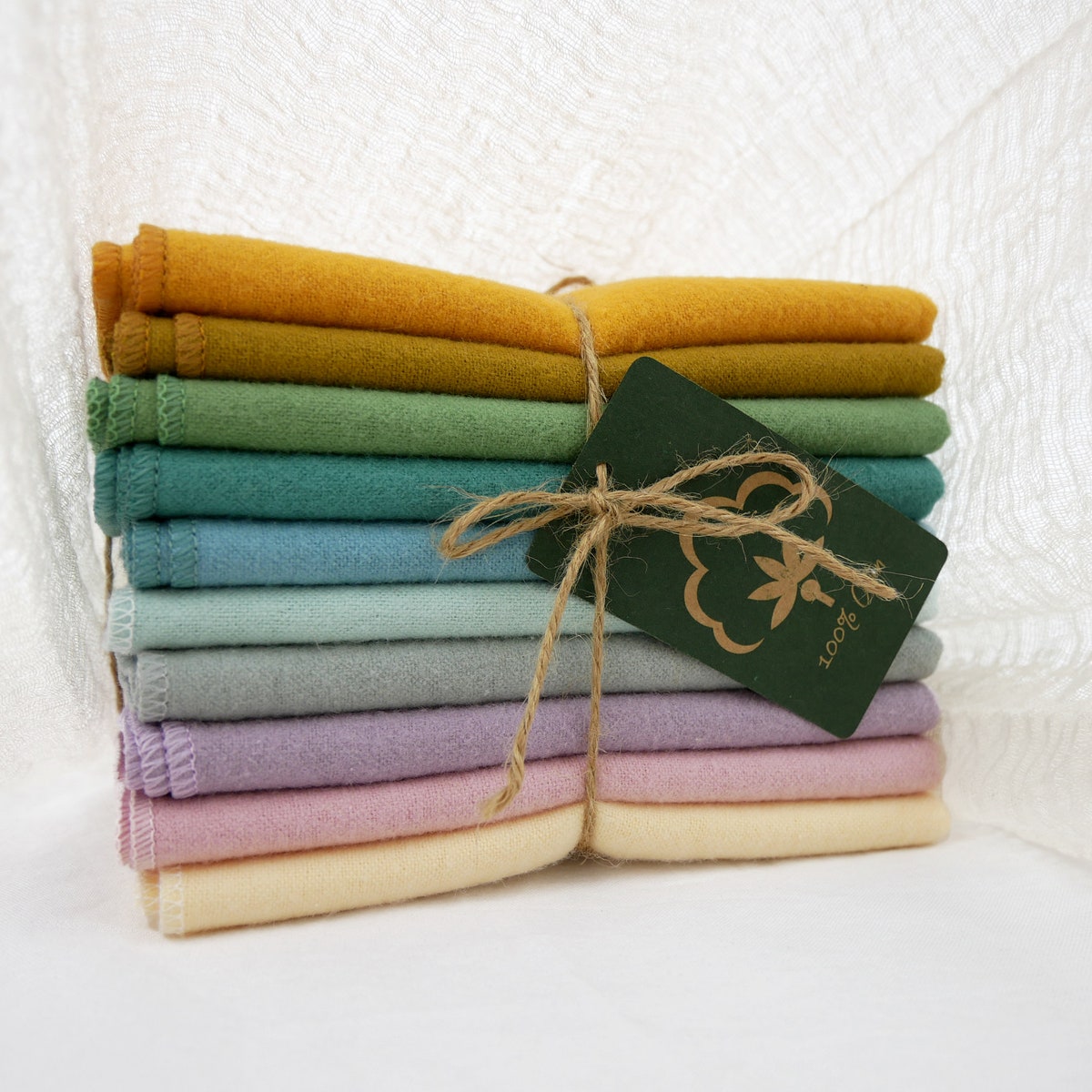 20PC Paperless Reusable Towels Eco-friendly Kitchen Reusable Cloth Napkin Zero Waste Home Sustainable Mother's Day GIft