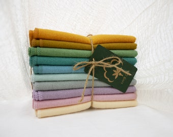 20PC Paperless Towels Eco-friendly Kitchen Reusable Cloth Napkin Zero Waste Home Sustainable Mother's Day GIft