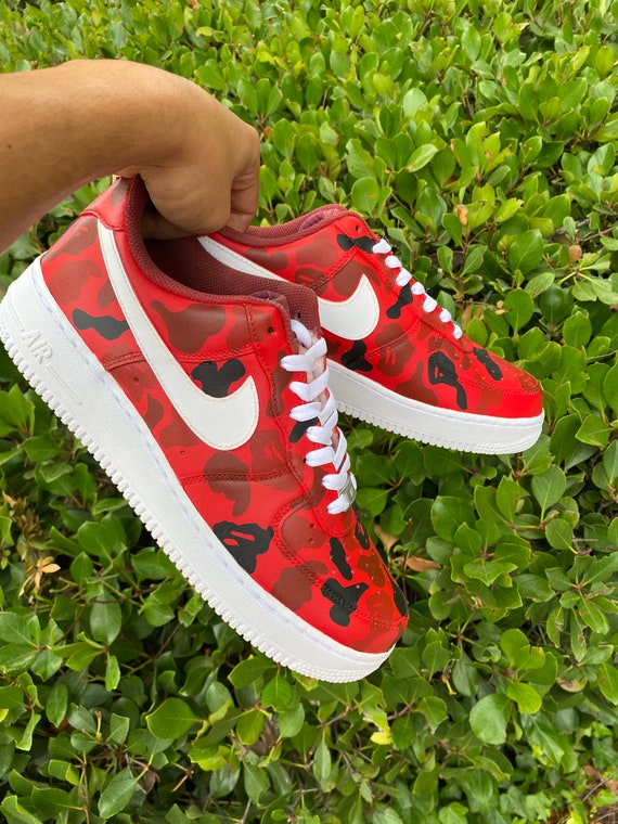 Todo Red Bape Camo 1 Custom - Etsy España