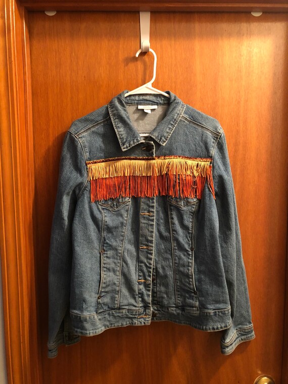Dressbarn Upcycled Embellished Denim 