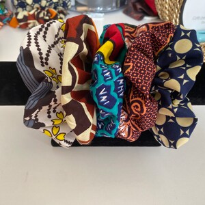 Scrunchies! Set of 5! Hair scrunchies Hair accessory Handmade hair scrunchies Satin, Velour, Cotton, Knit Scrunchy elastic band Hair Tie