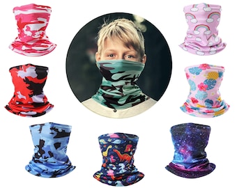 Comic Speech Bubbles Youth Fashion Neck Gaiter Bandana Headbands Kids Face Scarf Balaclavas for Outdoor