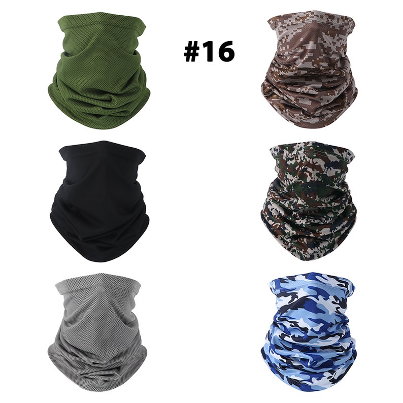 6Pack Neck Gaiter Face Scarf MaskDust Sun Protection Cool Etsy