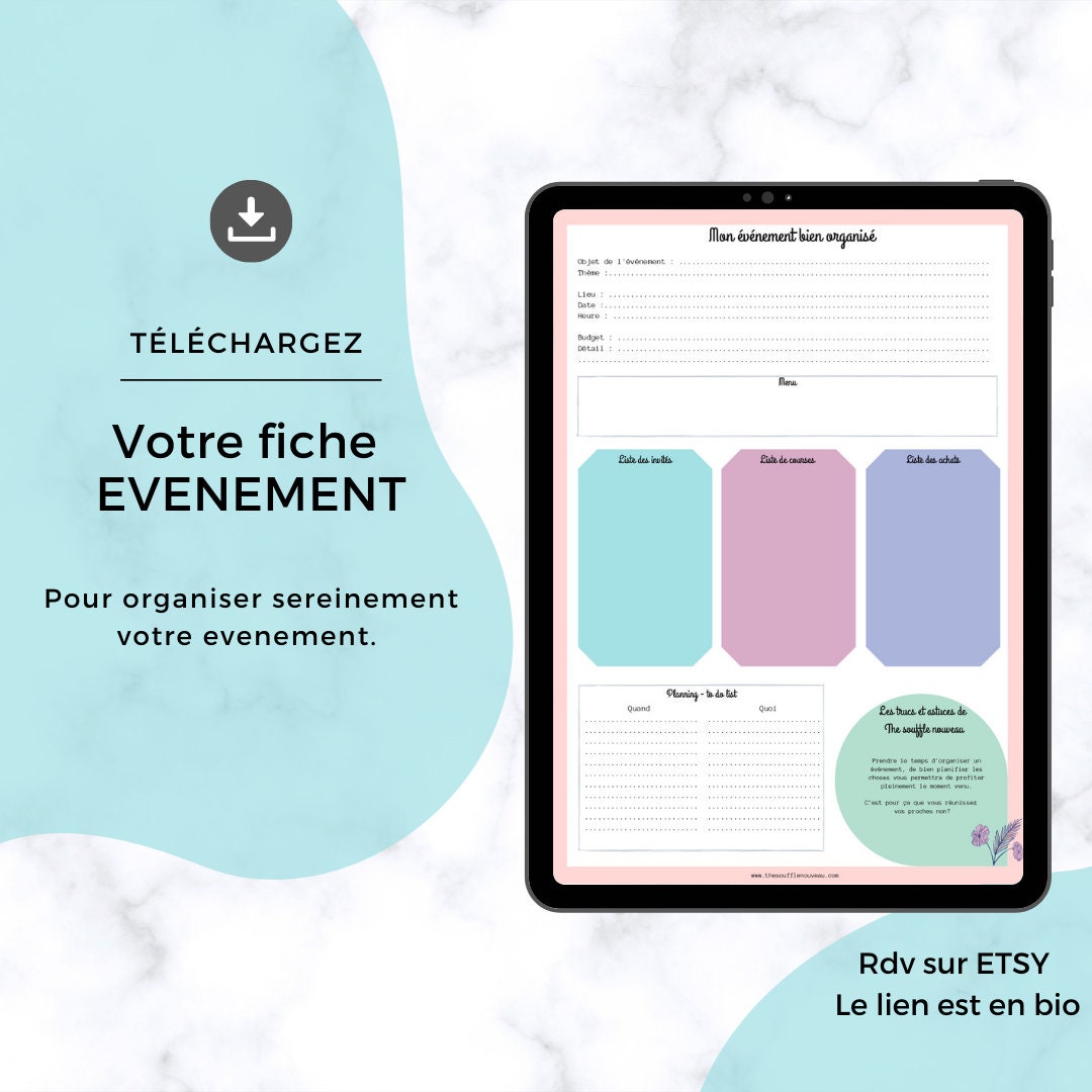 EVENT SHEET - Etsy