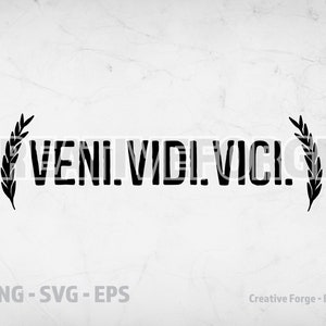 Veni Vidi Vici Temporary Tattoo Sticker (Set of 2)