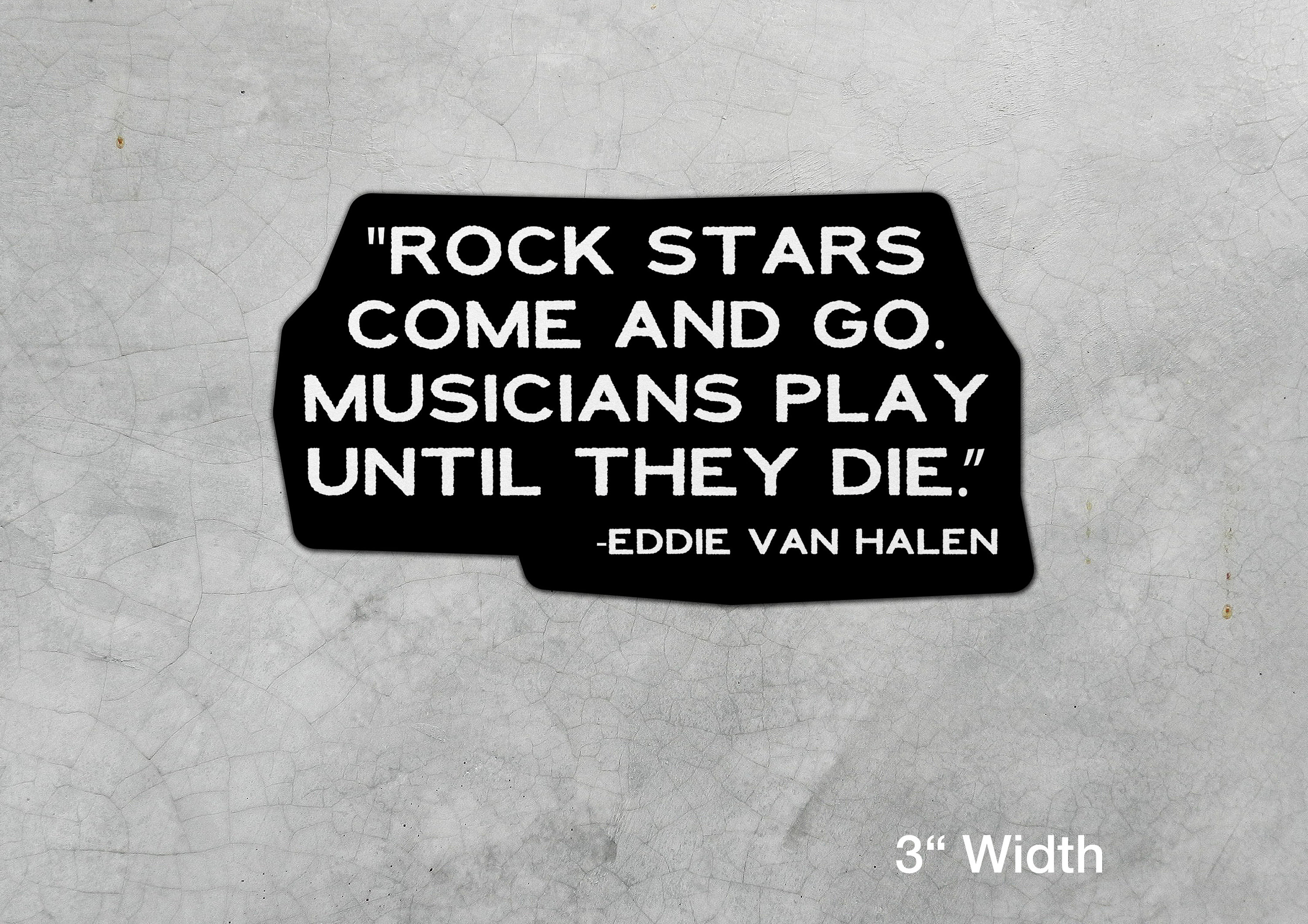 Eddie Van Halen Sticker - Rock and Roll Legend Musician Artist - Famo…