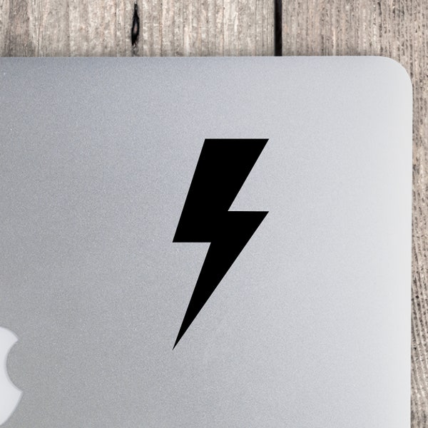 Lightning Bolt Decal - Comic Book Icon - Flash Speed Superhero Movies - Vinyl Weatherproof Adhesive