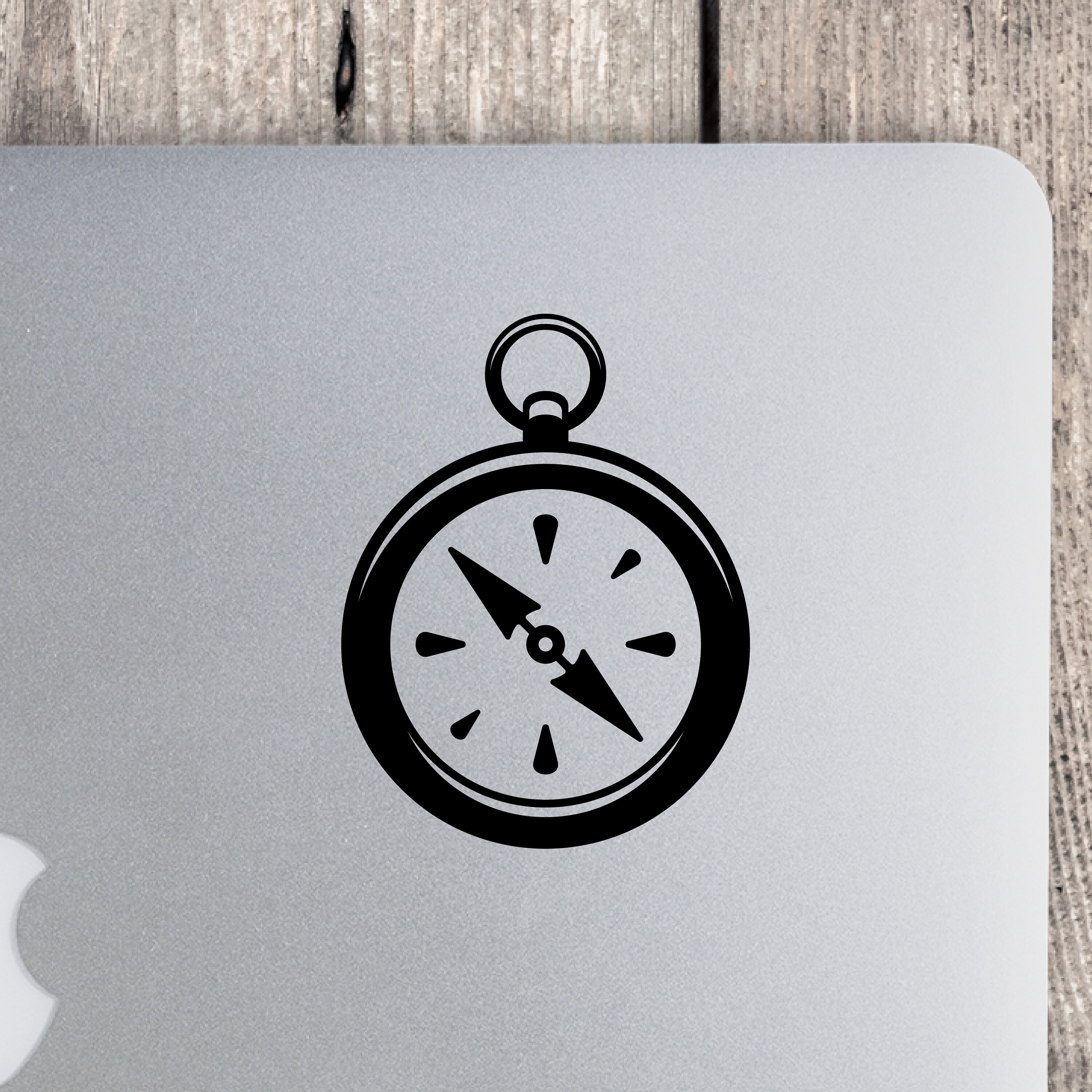 Directional Pocket Compass Vinyl Decal - Nature-inspired Hiking ...