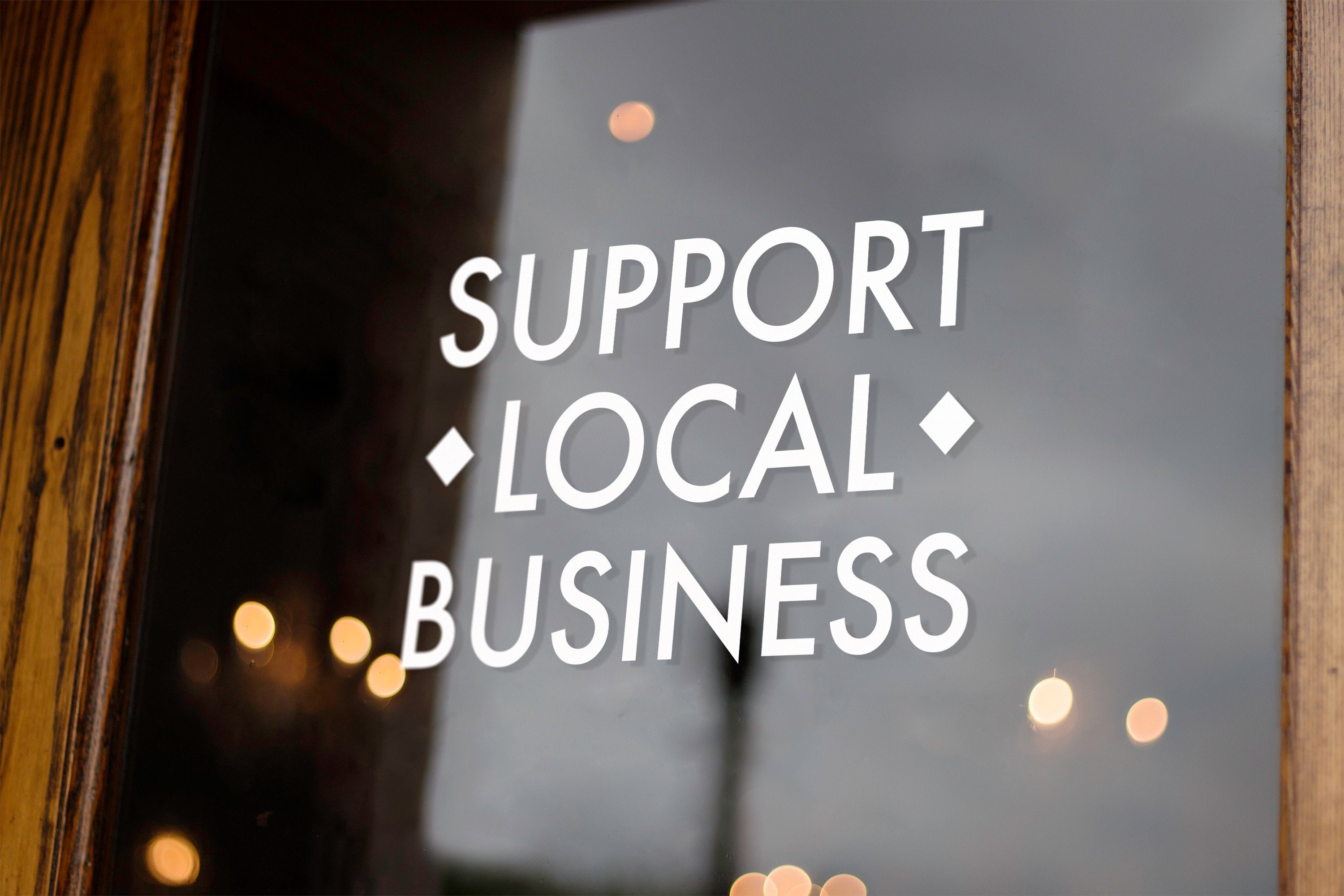 Support Your Local Business Decal Small business Window Sign Decal Sticker