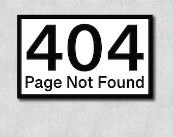 404 Not Found Sticker - Famous Technology Notice - ThemeWater-Resistant Laptop & Water Bottle Vinyl Adhesive
