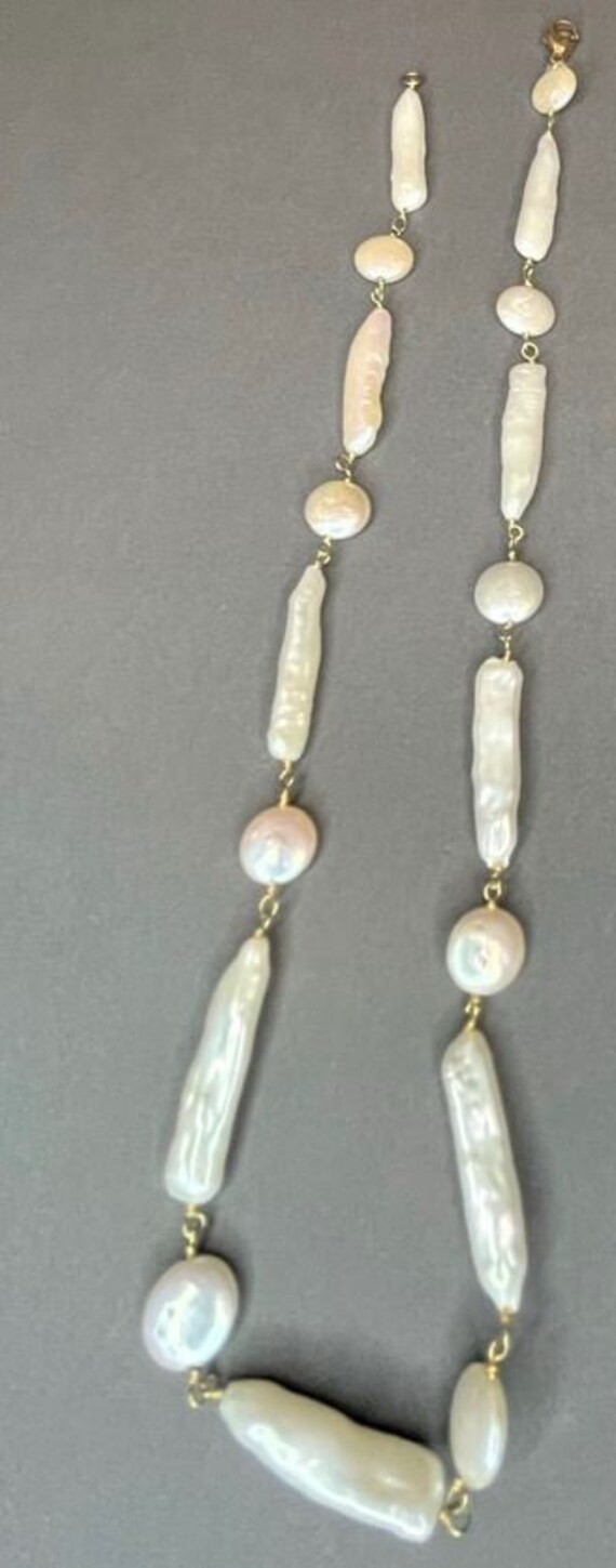 3 piece Freshwater Pearl Jewelry Set, Necklace an… - image 2