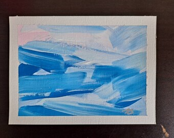 Seascapes of September #4/30. Original painting