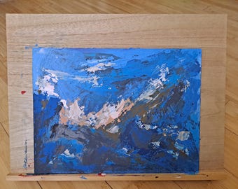 Original painting. Abstract landscape, &quot;Seabound Thoughts&quot;