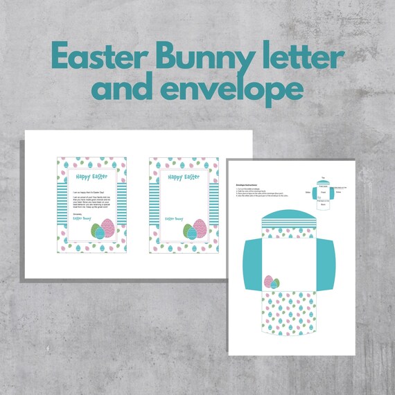 Easter Bunny Letter Printable Easter Bunny Letter Download - Etsy