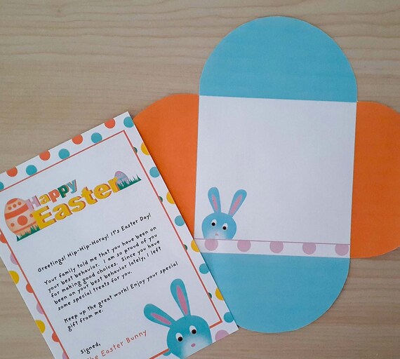 Easter Bunny Letter Printable Easter Bunny Letter Download | Etsy