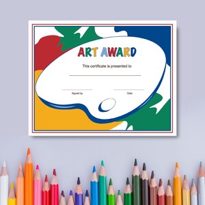 Teacher&#39;s Delight: Digital Art Certificate for Classroom Decor - Preschool & Elementary - Instant Download