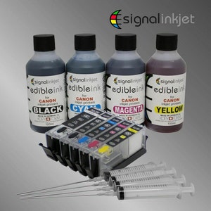 Edible ink and  Refillable Cartridge set for MG5550 MG5551