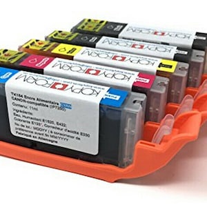 Conjunto de cartuchos de tinta comestível KOPYFORM para impressoras Canon - cartuchos 570/571