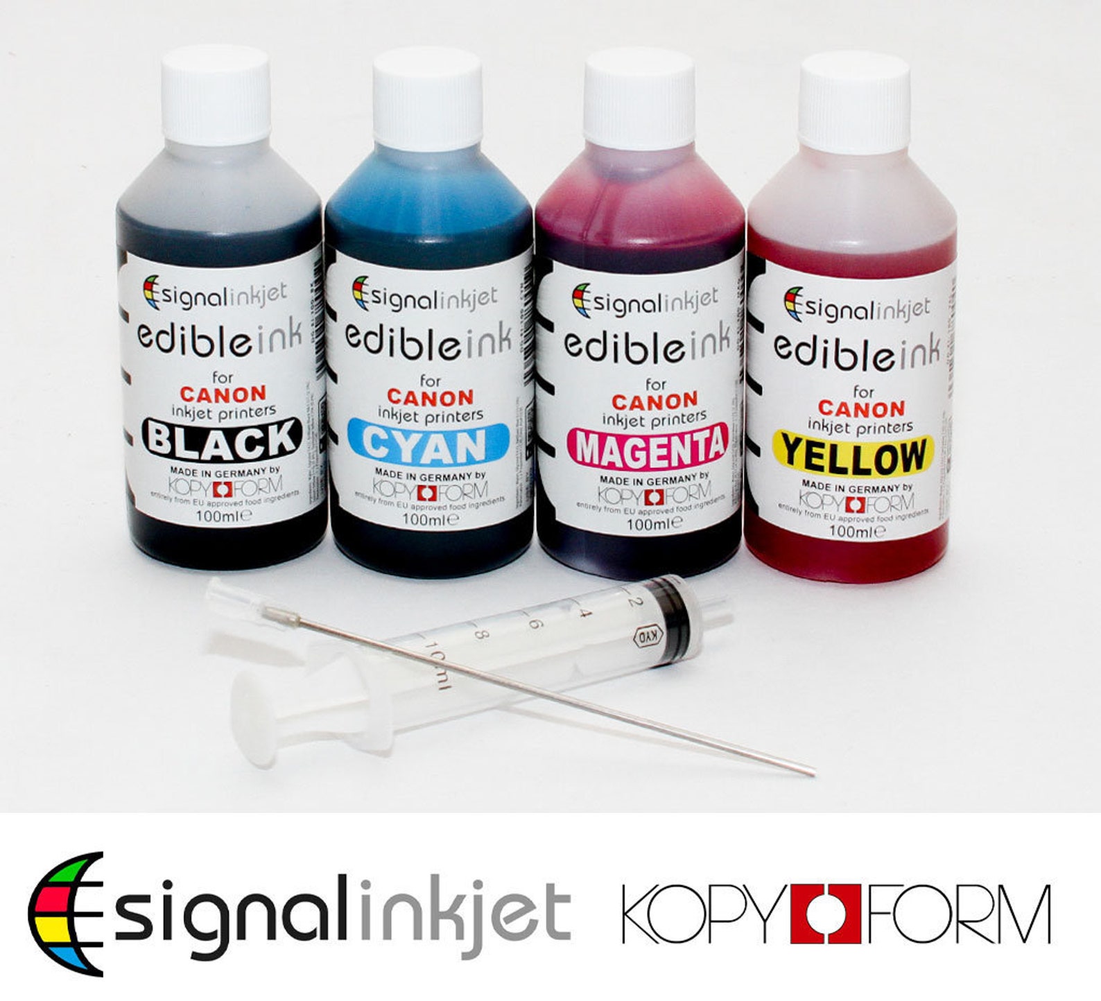 Edible Ink Refill Set for Canon Printers & Cartridges 4 X Etsy UK