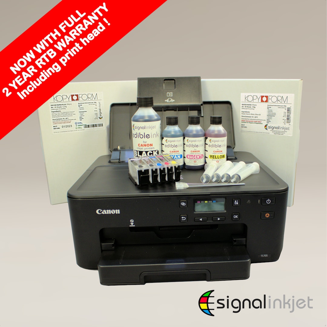 Canon TS705A Edible Image Printer includes Refillable Edible Etsy Finland