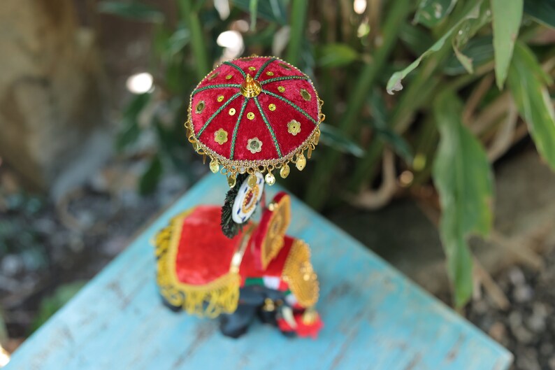 Kerala Majestic Thrissur Pooram Elephant With Caparison Rose Etsy