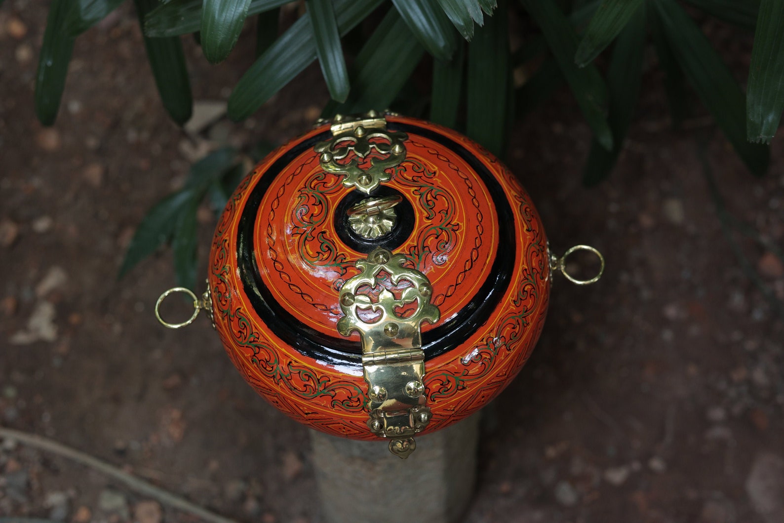 Carved Jewelry Box/ Authentic Kerala Wooden Jewelry Box/ Rare Etsy