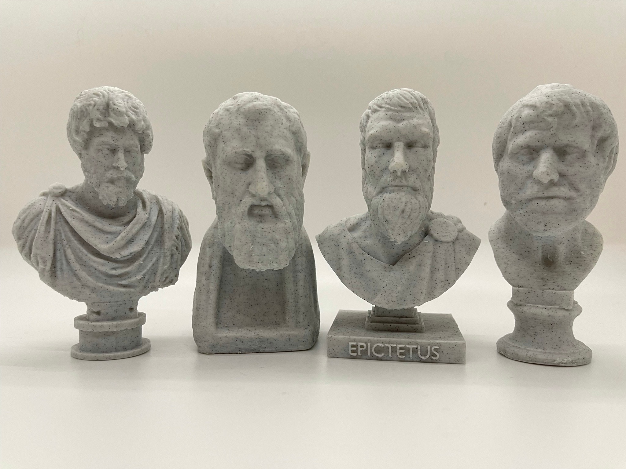 Stoic Statue Set Marcus Aurelius Statue Seneca Epictetus Etsy