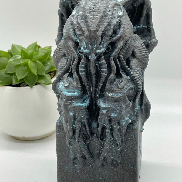 Cthulhu Idol, Cthulhu Statue, Cthulhu Art, Monster Sculpture, 3d Print Figure, Literary Gifts, Literary Art, Literary Decor