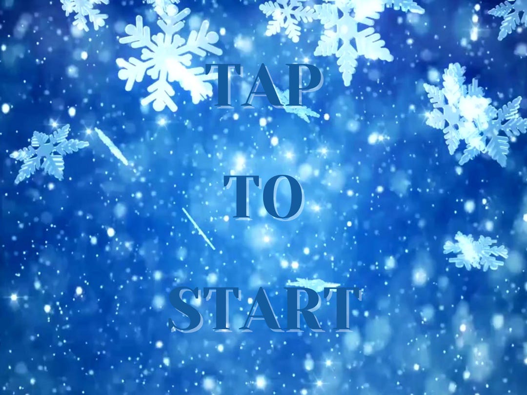 Tap To Start Horizontal- Winter Wonderland Tap to Start Screen - Etsy
