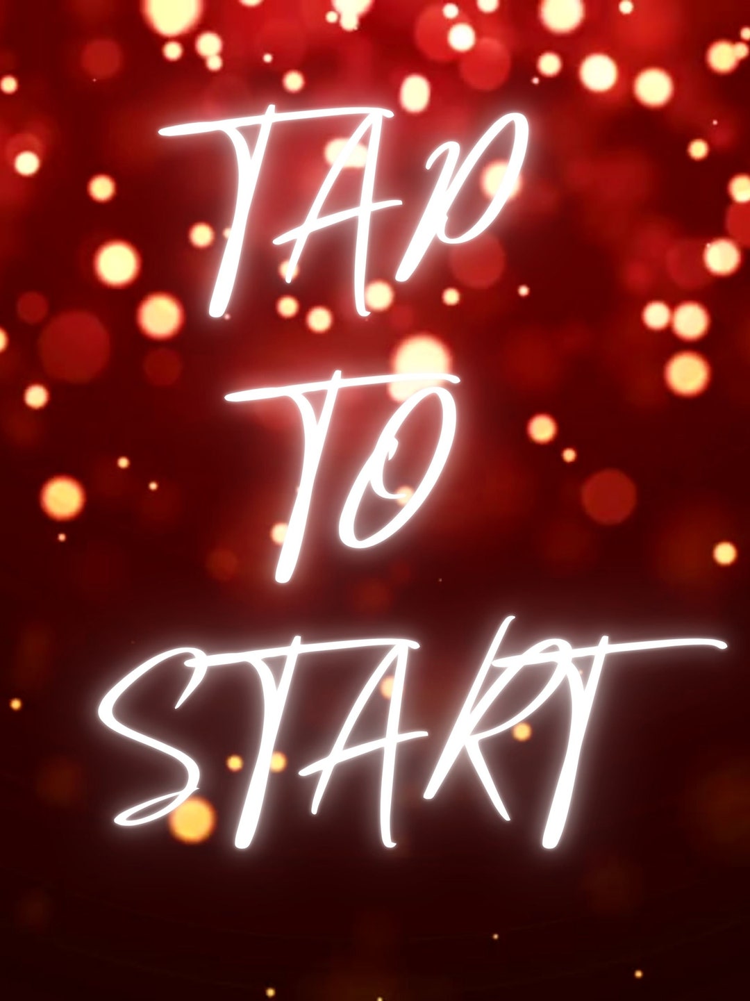 Tap To Start Red Tap to Start Screen (vertical) - Etsy