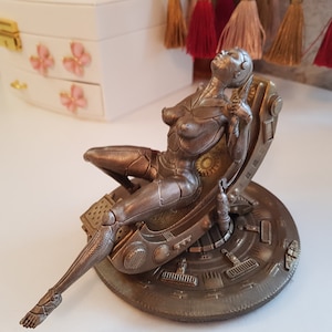 Addicted&quot; CYBERPUNK DIORAMA. Collectibles. Cyberpunk Figurine. Resin sculpture.