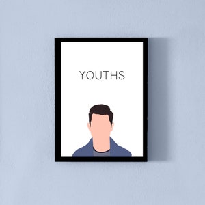 New Girl Printable Art | Schmidt Quote - &quot;YOUTHS&quot; | Digital Download | Wall Decor | Instant Art