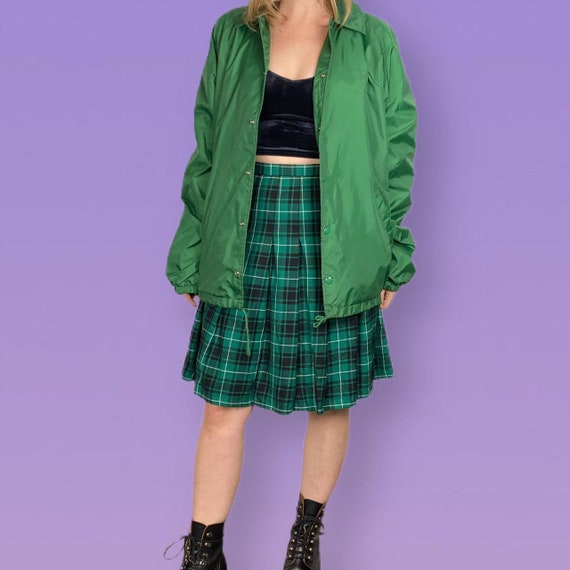 Pendleton wool plaid pleated skirt - image 2