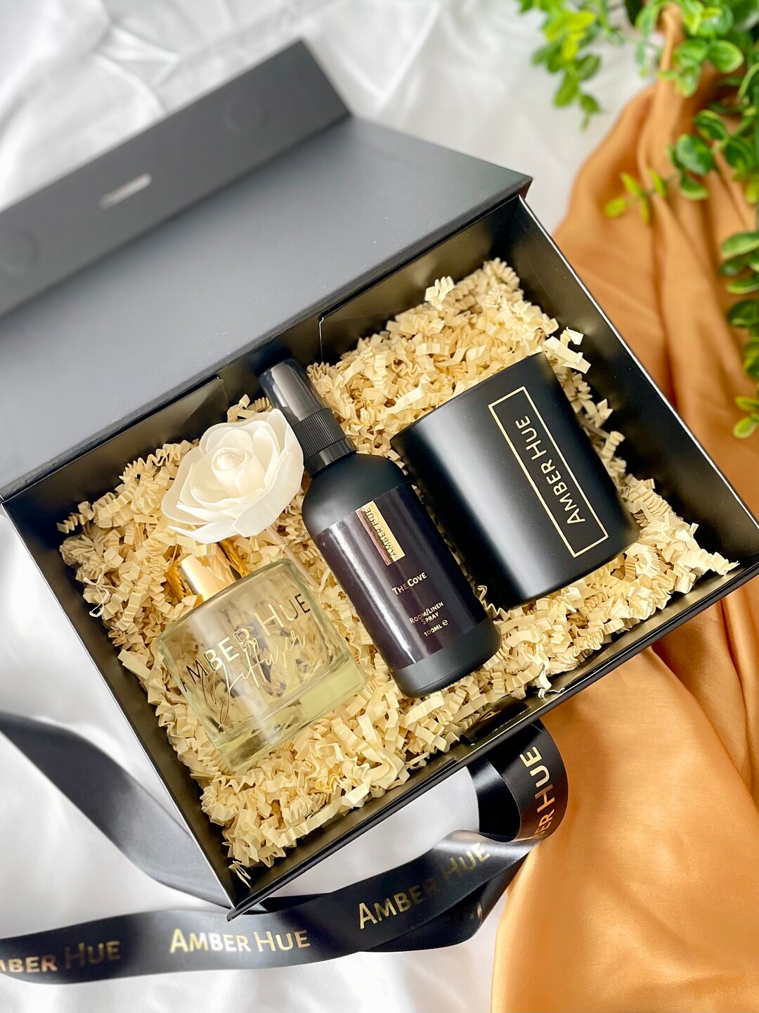 Home Fragrance Gift Set Candle Gift Box Flower Reed Etsy