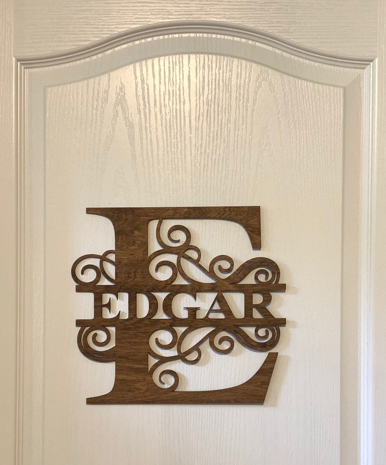 Wooden Initials Nursery Wooden Monogram Monogram Wall Etsy