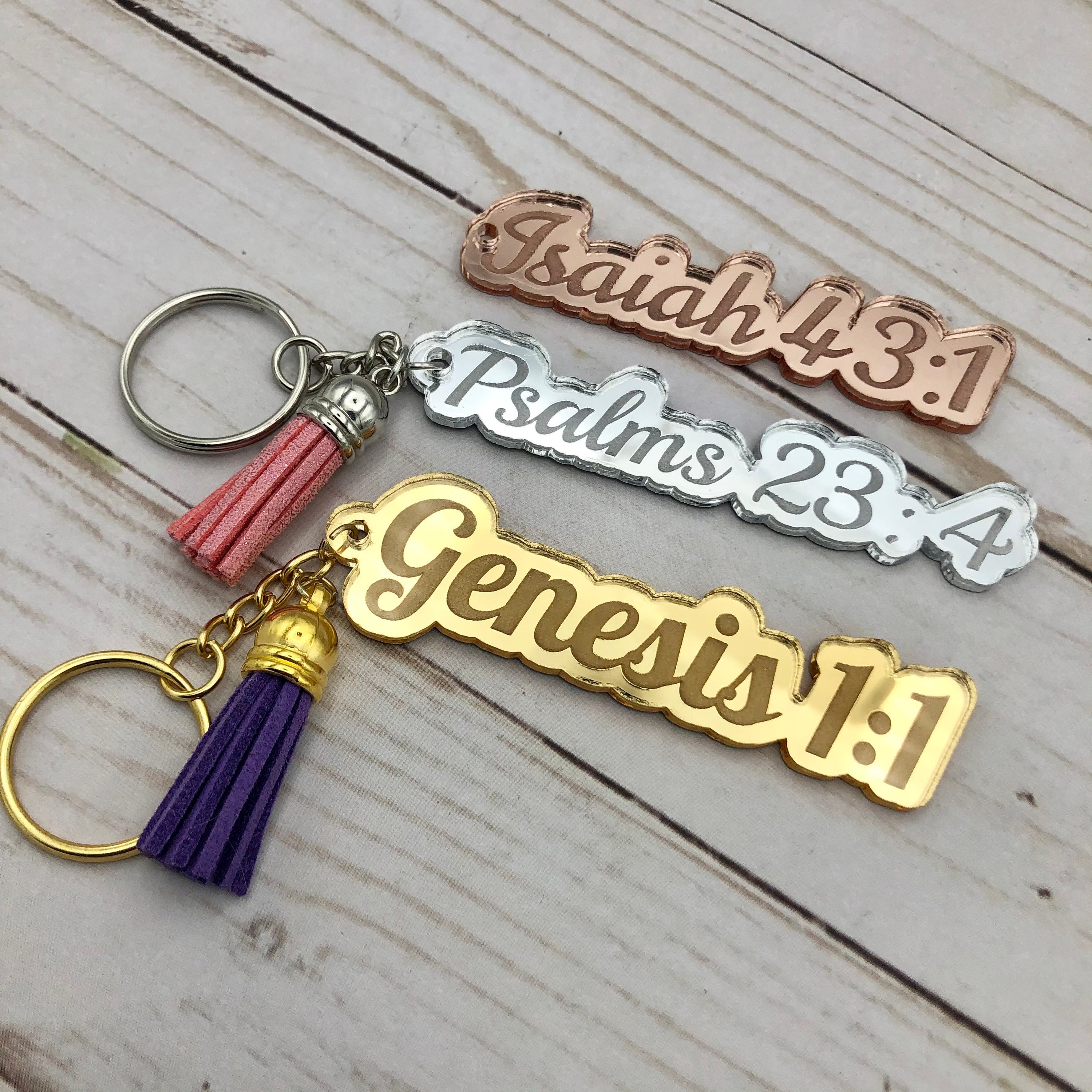 Scripture keychain God Jesus spiritual wedding Etsy
