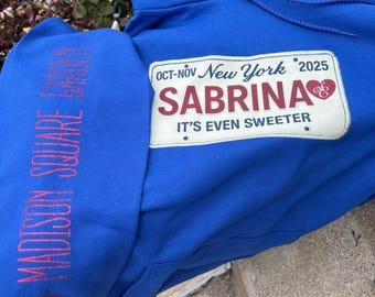 sabrina license plate merch (INCLUDING second leg shows as well!!!)