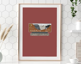 Yosemite National Park Sign | Downloadable Print | Travel and National Parks