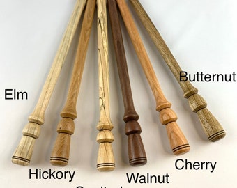 Spurtle torneado a mano estilo escocés