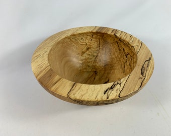 Tazón de exhibición de arce spalted