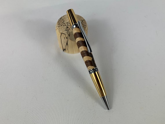 Segmented Hand Turned Wood Pen 