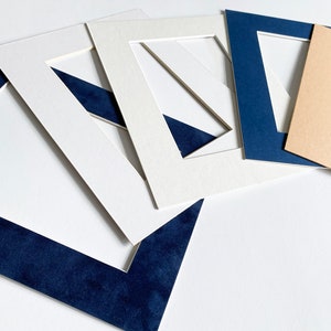 Montaje de imagen, Marco de imagen, Marco fotográfico 9x7, Varias aberturas,6x4, 6.4x4.4, 5.8x3.8, Azul marino, Melocotón, Marfil, Blanco, Bandada, Moteado, Texturizado