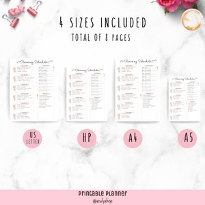 Cleaning Schedule Checklist Planner. Classic Happy Planner, Big Happy ...