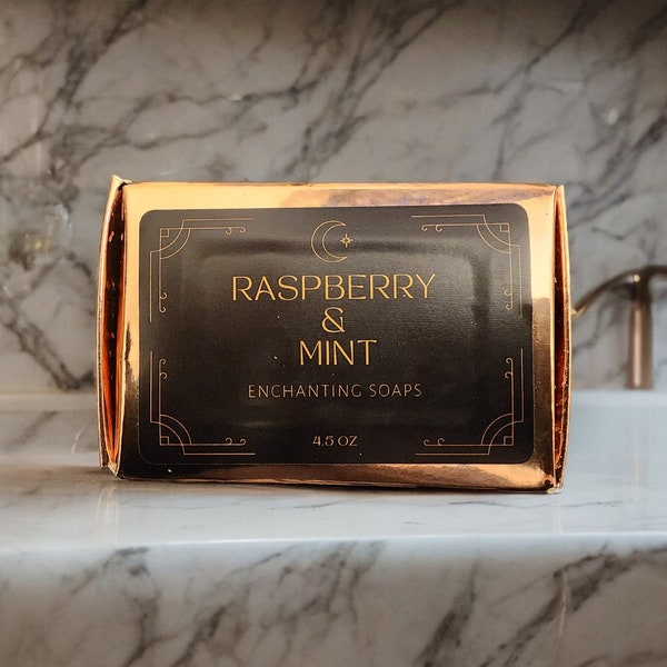 Raspberry Mint Cold Process Soap