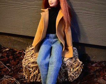 Baggy Mom Jeans for 11.5 Inch Fashion Doll