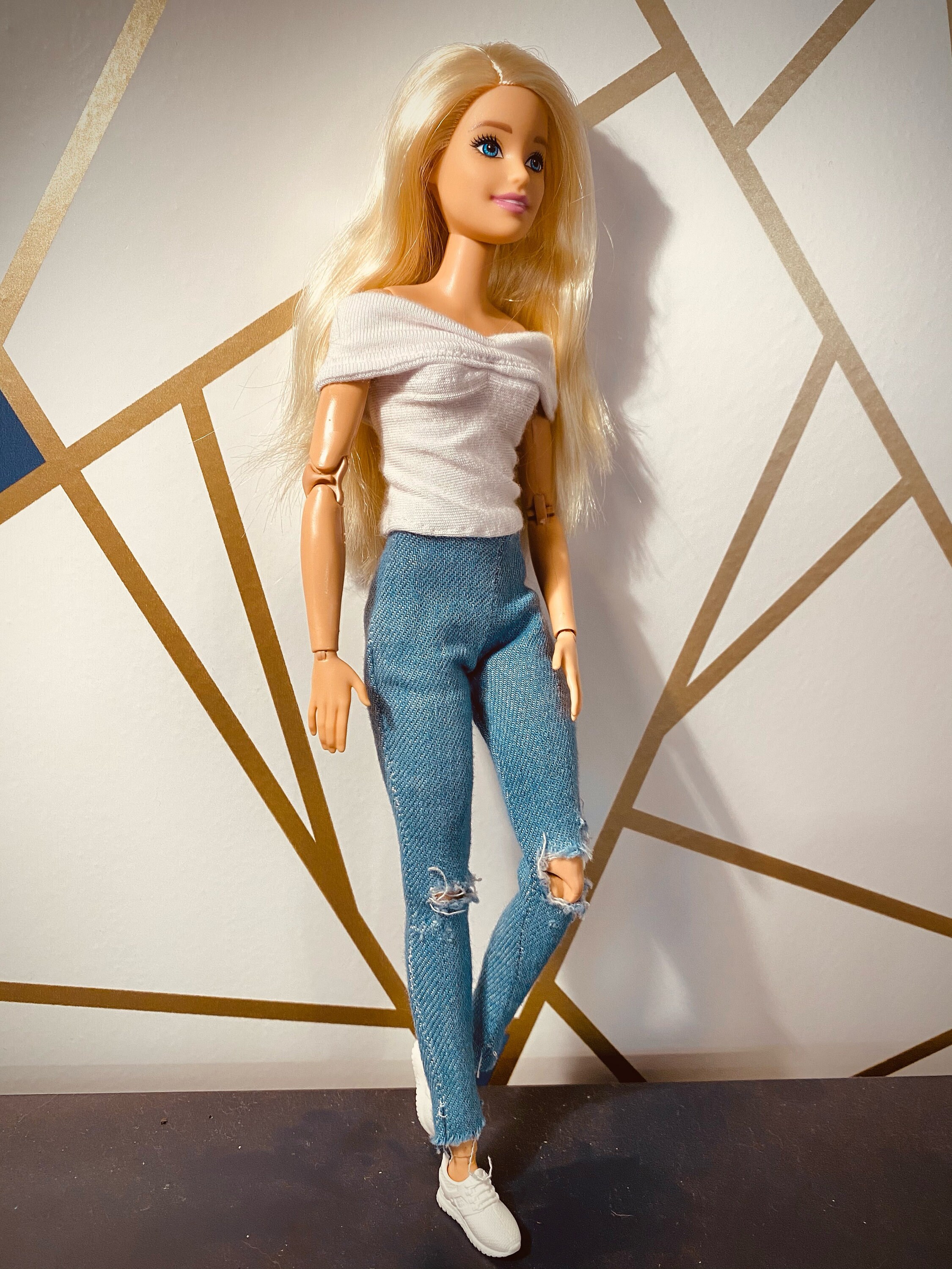 Barbie white store shirt