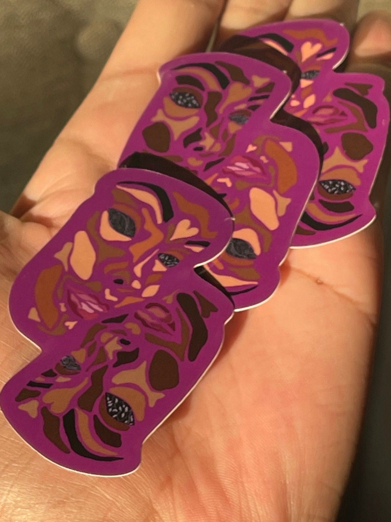 Two Faced Sticker - Etsy