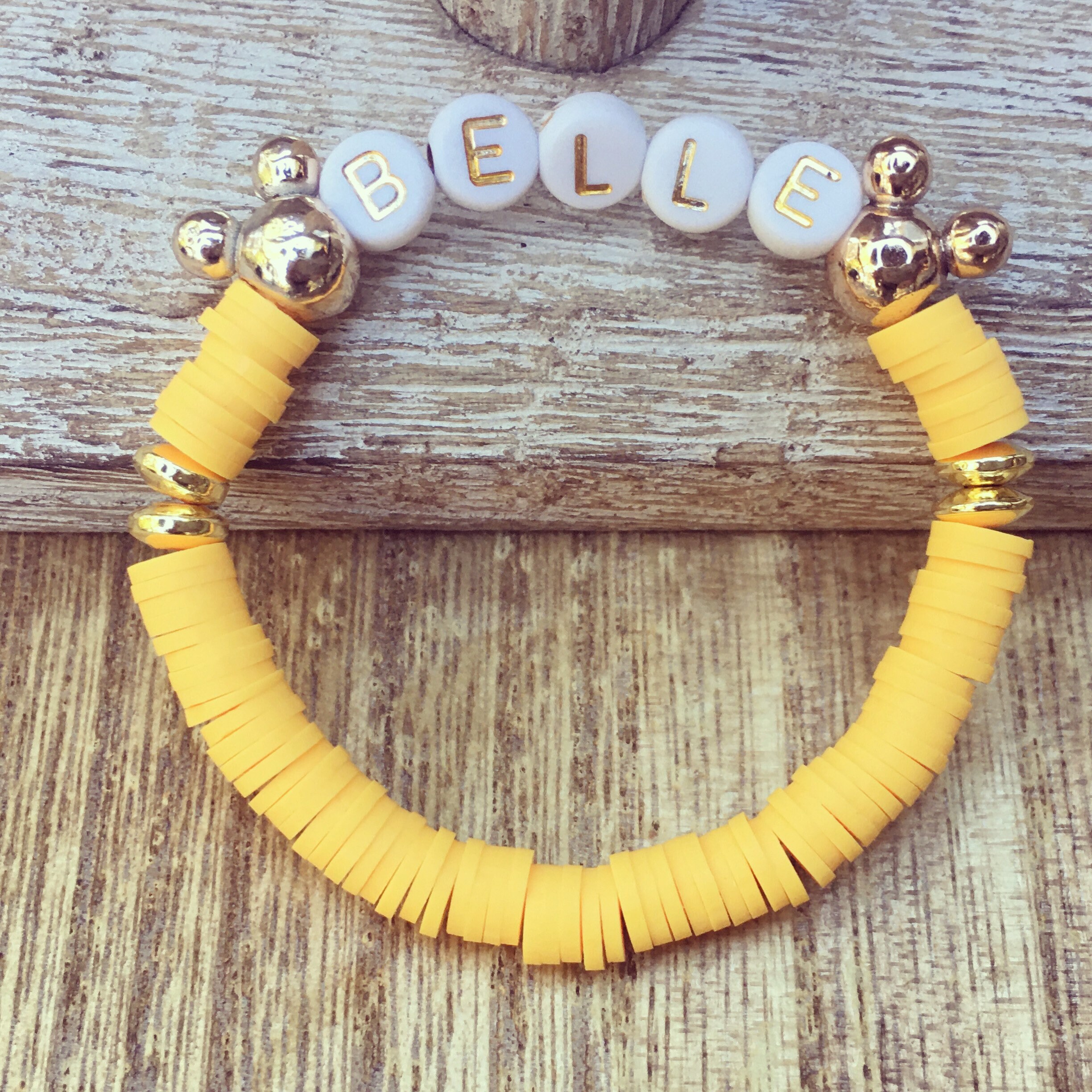 Princess Bracelets Beaded Name Bracelets For Kids Kids Etsy